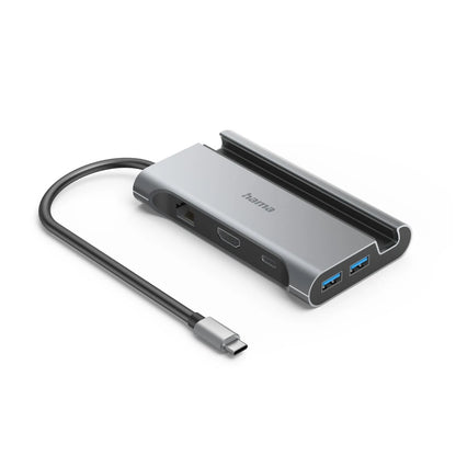 Hama Connect2Mobile 7 Port Hub | Multiport USB Hub with HDMI, USB & PD Charging | Compatible with Laptop, MacBook & Windows PC