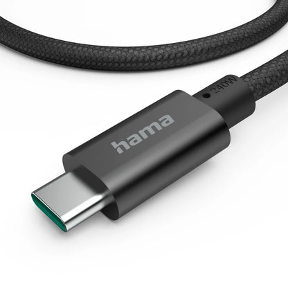 Hama USB-C Charging Cable PD 3.1 EPR 5Gbps | Fast Charging Type-C Cable | High Speed Data Sync | Compatible with Smartphone, Tablet & Laptop