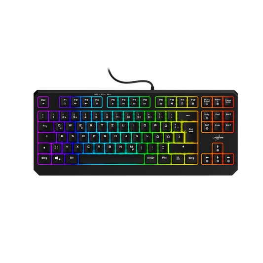 Hama Exodus 220 TKL Gaming Keyboard | Compact RGB | RGB Gaming Accessory | Compatible with PC, Laptop & Gaming Setup