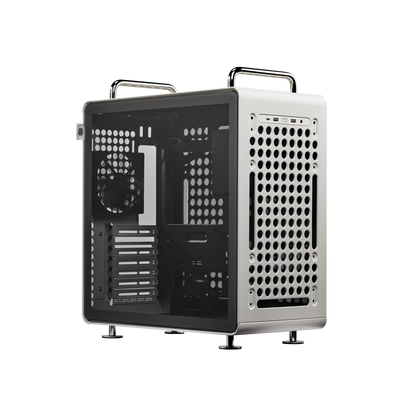 Cooler Master Qube 540 tempered glass side panel view