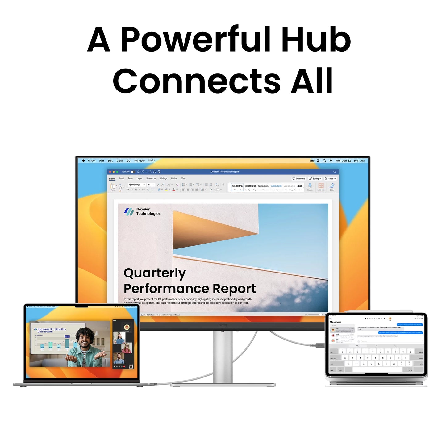 MA270U | 27” 4K Monitor for Macbook Pro & Macbook Air | P3 Color Gamut, Dual USB-C (90W PD), Mac Color Match, USB Hub, Brightness & Volume Control on Mac, Display Pilot 2.0 & Integrated Mac Controls