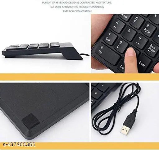 USB 2.0 Wired Numeric Keypad Slim Mini Number Pad Digital Keyboard 18 Keys Numpad for iMac/Mac Pro/MacBook/MacBook Air/Pro Laptop PC Notebook Desktop.