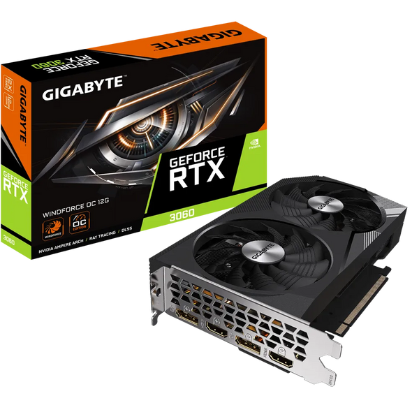 GIGABYTE Geforce RTX 3060 Windforce OC 12GB GDDR6 Graphics Card
