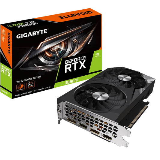 Gigabyte GeForce RTX 3060 Ti WINDFORCE OC 8G Graphics Card-GRAPHICS CARD-GIGABYTE-computerspace