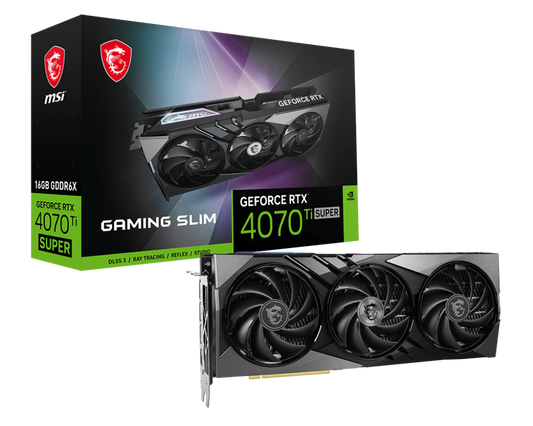MSI GeForce RTX 4070 Ti SUPER 16G GAMING X SLIM Graphics Card-GRAPHICS CARD-MSI-computerspace