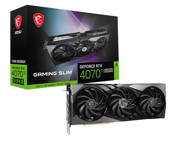 MSI GeForce RTX 4070 Ti SUPER 16G GAMING X SLIM Graphics Card