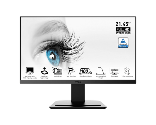 MSI PRO MP223 22 inch Full HD high resolution 1920 X 1080 Anti-Flicker Monitor-Computerspace-computerspace