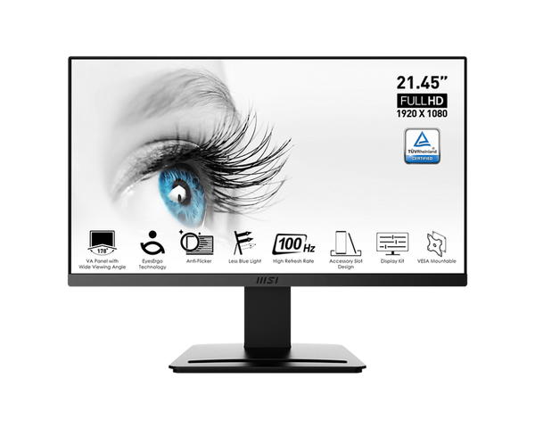 MSI PRO MP223 22 inch Full HD high resolution 1920 X 1080 Anti-Flicker Monitor