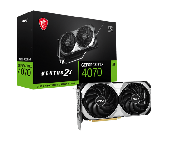 MSI GeForce RTX 4070 VENTUS 2X 12G OC Graphics Card