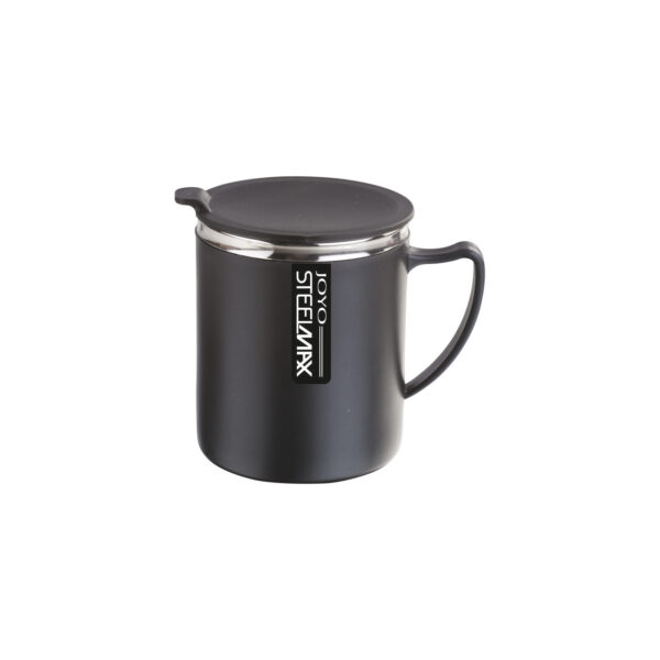 Joyo Coffee Mug Set of 2 Pieces| Stainless Steel Inner | 300 ML | Black