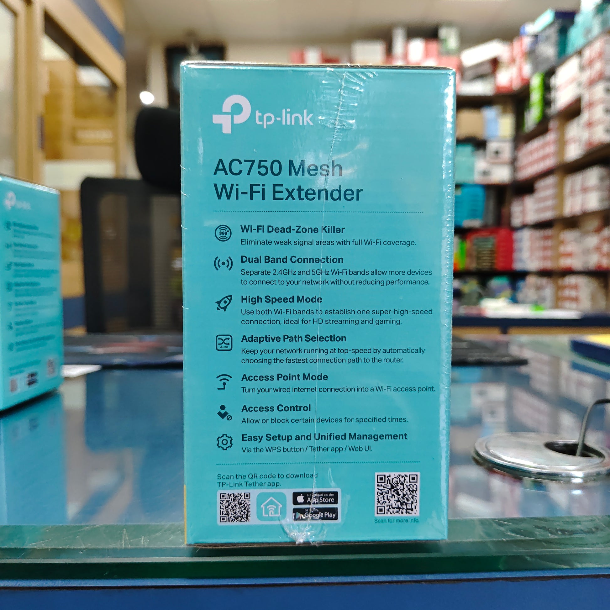 Tp-link Mesh Wi-fi extender Ac750 dual Band 433mbps 5Ghz 300mbps 2.4ghz-Router-Computerspace-computerspace