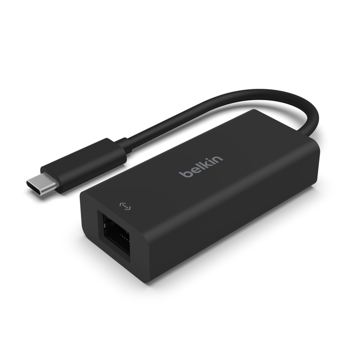 Belkin USB-C to Gigabit Ethernet Adapter (USB Type-C) INC012BTBK 2.5Gb Ethernet Adapter