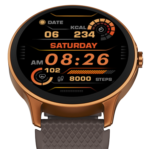 Noise NoiseFit Curve 1.38" Display, BT Calling, 550 nits Brightness, 100+ Watchfaces, Metallic Finish