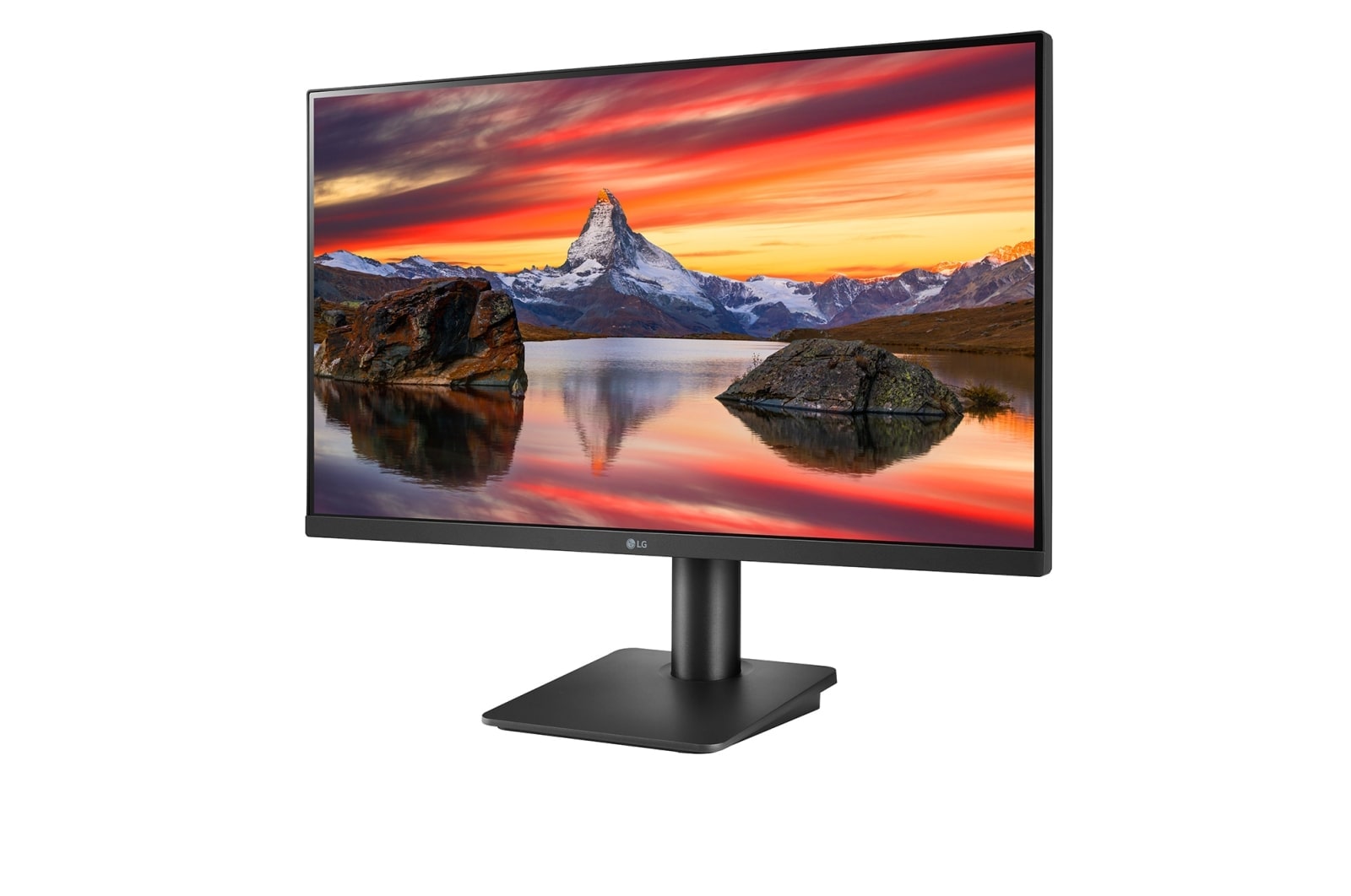 LG 27 inch (68.6 cm) IPS FHD (1920x1080 Pixels), HDR 10, Height Adjust, Display Port, HDMI, AMD FreeSync, 75 Hz Refresh, Black Color - 27MP450-Computerspace-computerspace