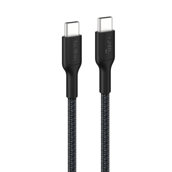 Belkin Braided USB-C to USB-C 240W Cable 1M Black