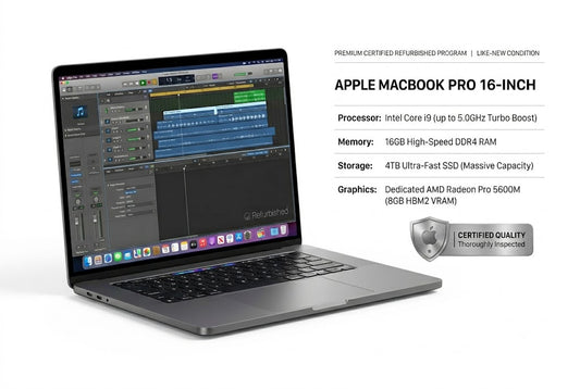 Refurbished Apple MacBook Pro 16 Inch Intel Core i9 16GB RAM 4TB SSD Dedicated Graphics
