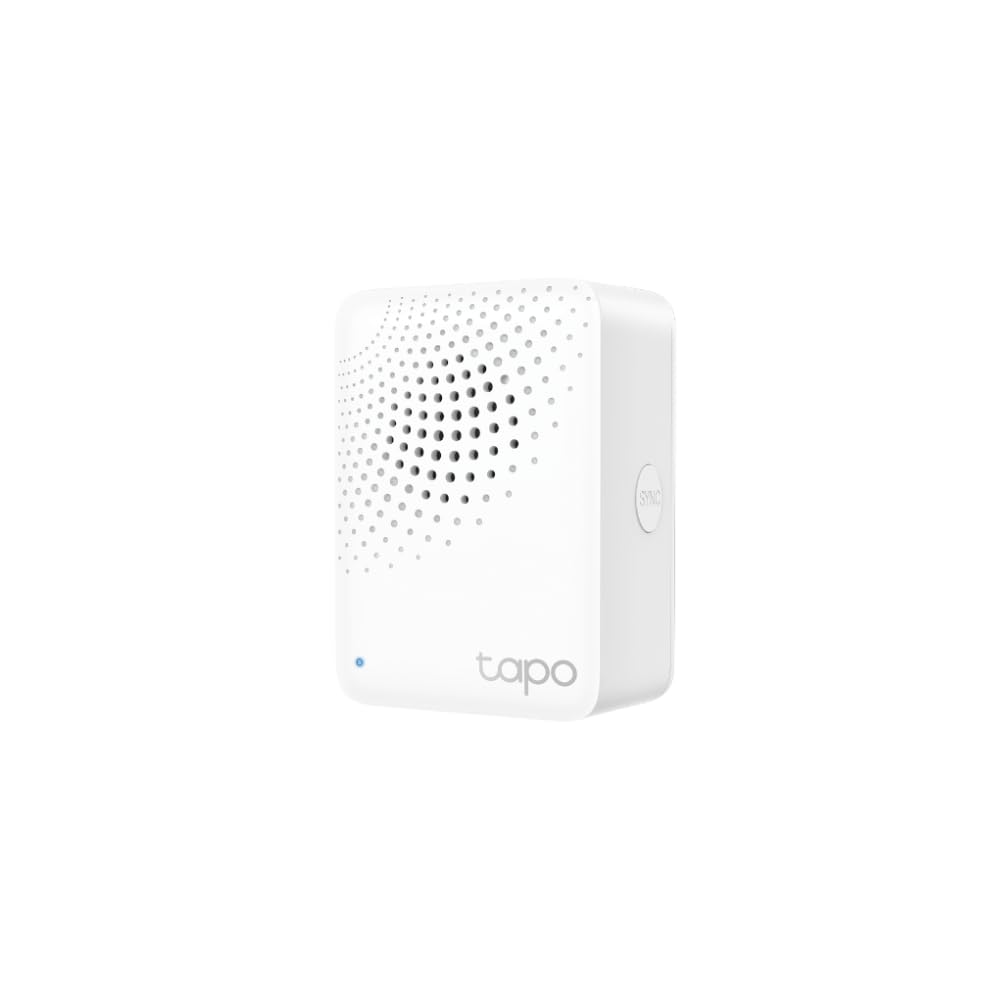 TP-Link Tapo H100 IoT Smart Hub with Chime | Smart Alarm and Doorbell | Smart Actions with Sensors, Switches & Buttons | Connect with up to 64 smart devices, Compatible with Alexa, Google Assistant, WiFi