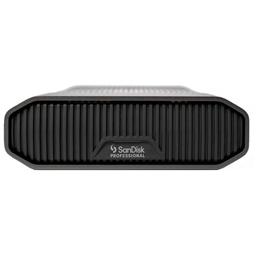SanDisk Professional 12TB G-DRIVE USB-C Desktop Hard Drive - front view