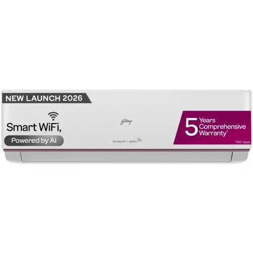 Godrej 1.5 Ton 3 Star Smart IoT Split Inverter AC – WiFi, Voice & App Enabled (18Z3TG IOT4, 2026 Model)