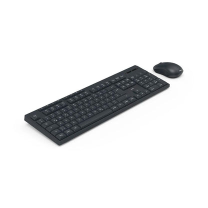 Hama “WKM-200” Wireless Keyboard & Mouse Set, Wireless Keyboard with 8 Media Keys-Black