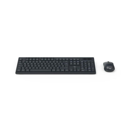 Hama “WKM-200” Wireless Keyboard & Mouse Set, Wireless Keyboard with 8 Media Keys-Black
