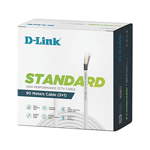 D-Link CCTV Cable 90 Metres (3+1 Standard) for Security Cameras