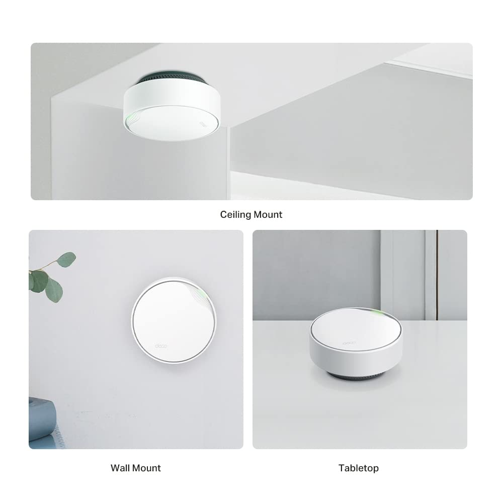 Light fixture shown in ceiling, wall, and tabletop mount configurations.