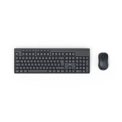 Hama “WKM-200” Wireless Keyboard & Mouse Set, Wireless Keyboard with 8 Media Keys-Black