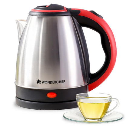 Wonderchef Essenza Electric Kettle | 1.5L | Stainless-steel Body | 1350W | Rapid Boiling in 5 Mins | Boil Water for Tea, Coffee, Instant Recipes | Auto Shut-off | Boil Dry Protection | 2-Year Warranty