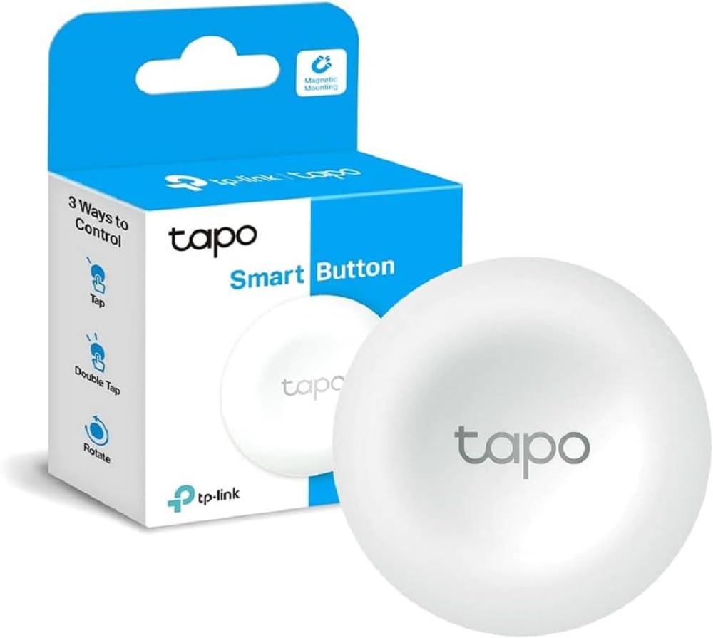 TP-Link Tapo S200B Smart Button, Works with Tapo Devices | Smart Home Control | Flexible Placement |