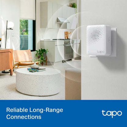 TP-Link Tapo H100 IoT Smart Hub with Chime | Smart Alarm and Doorbell | Smart Actions with Sensors, Switches & Buttons | Connect with up to 64 smart devices, Compatible with Alexa, Google Assistant, WiFi