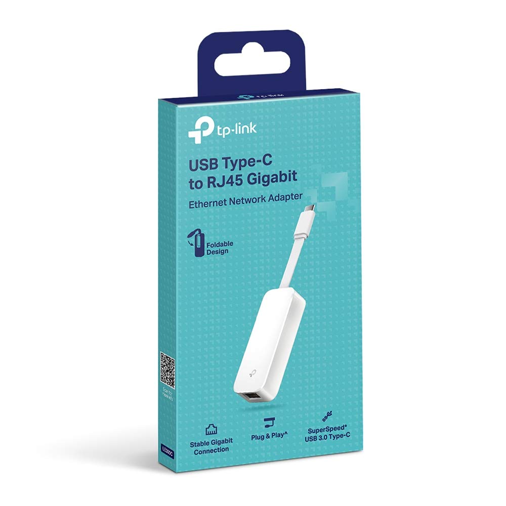 TP-Link USB to Ethernet Adapter (UE306), Foldable USB 3.0 to Gigabit Ethernet LAN Network Adapter, Supports Nintendo Switch, Windows 11/10/8.1/8/7 Mac OS and Linux OS, Plug and Play