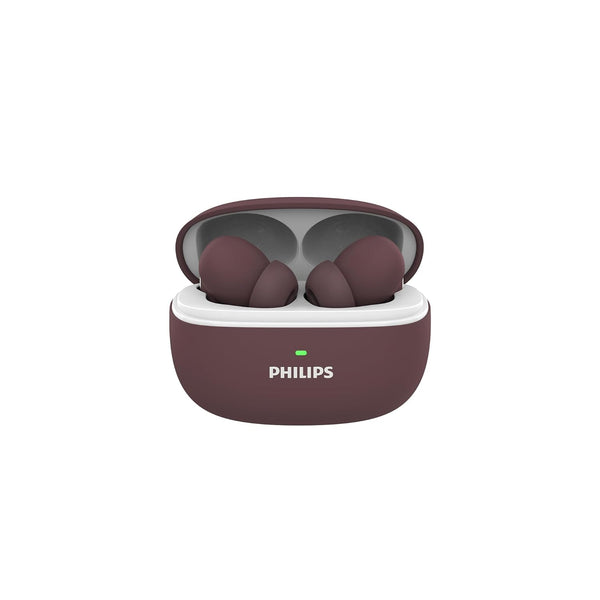 PHILIPS TAT1150BK/94 Premium Wireless Earbuds with ANC, Quad Mic ENC, Up to 55 Hr Playtime,13mm Neodymium Drivers,Multipoint, ergonomically Designed,IPX5 Water Resistance,Fast Charging (Deep Black)