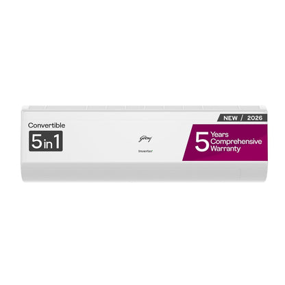 Godrej 1.5 Ton 3 Star Split Inverter AC – Flower Indoor Design, 4-Way Swing (18A3TG, 2026 Model)