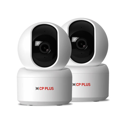 CP PLUS 3MP Smart Wi-Fi CCTV Camera | 360° Pan & Tilt | CTC Cyber Secure Tech | View & Talk | Smart Detection Suite | Night Vision | Cloud Storage | Supports OK Google | CP-E35Q