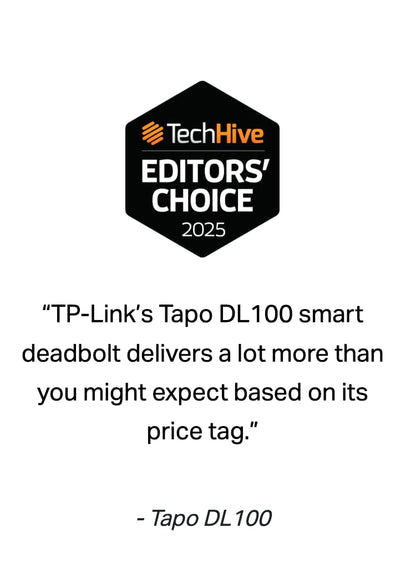 Tapo Smart Wi-Fi Deadbolt Door Lock Keyless Tactile Buttons, Customized Access with in-App Monitoring, IP54 Weatherproof, BHMA Grade 3, Compatible with Standard Door Size, Tapo DL100 Free Installation
