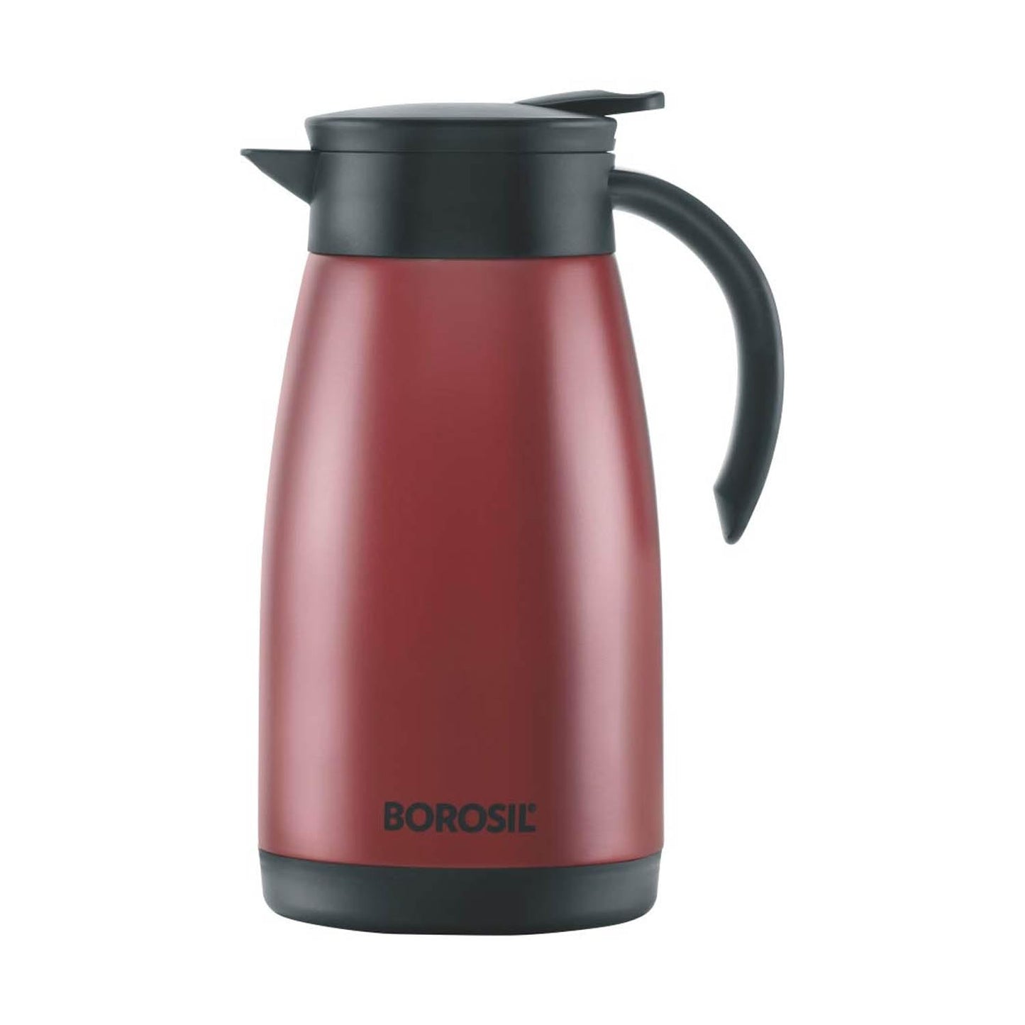 Borosil Stainless Steel 500ml Teapot with Handle | Double Wall Vacuum Insulated Thermosteel Carafe | BPA Free Jug for Tea/Coffee & Juice | 12 Hours Hot & 14 Hours Cold | 1 Year Warranty, Black