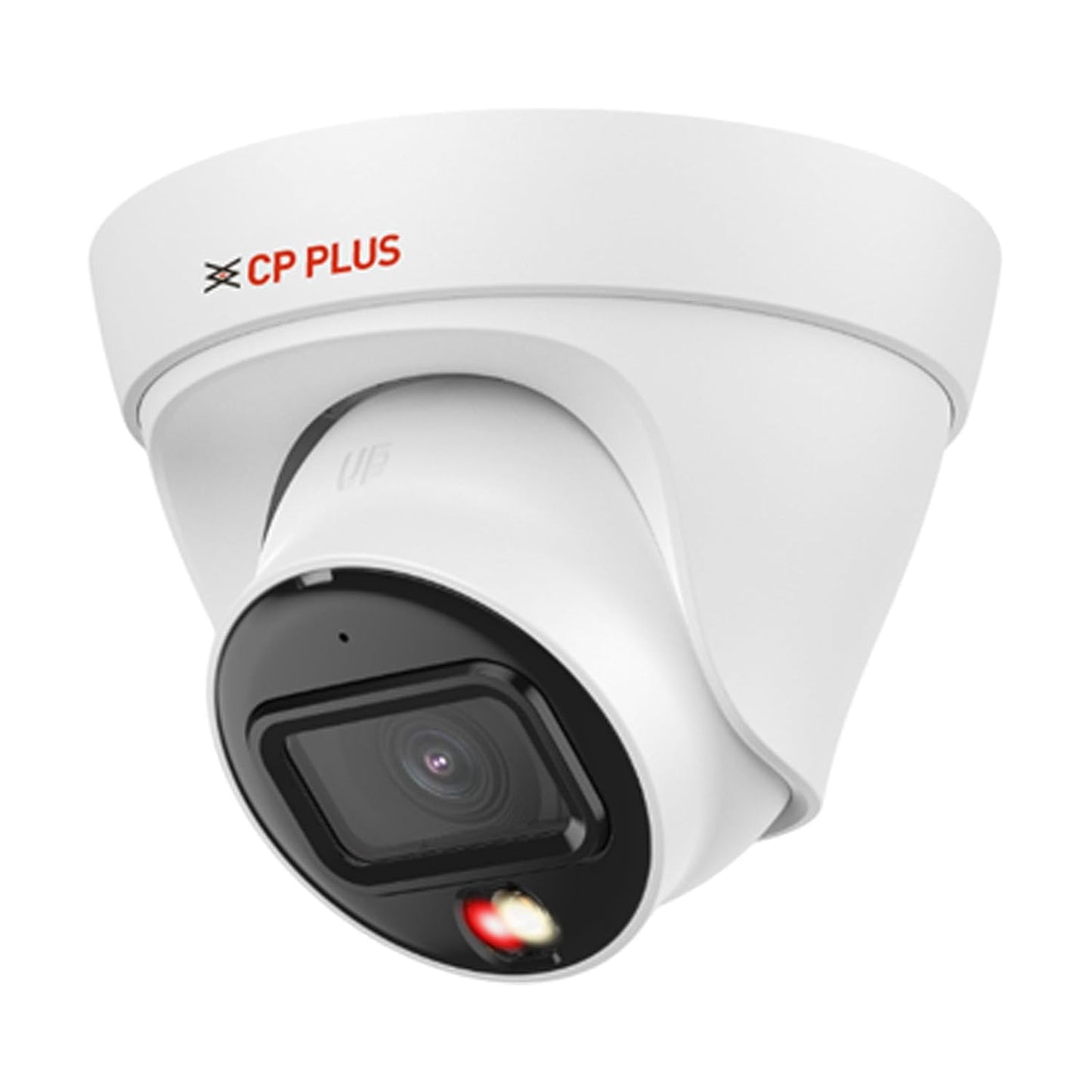 CP PLUS 2MP Full HD IP Indoor Dome Camera | STQC Model | CP-UNC-DA21L3C-LQ | Built-in Audio Mic | Color Night Vision | IR Night Vision | 3.6mm Fixed Lens | PoE | Compatible with NVR, White