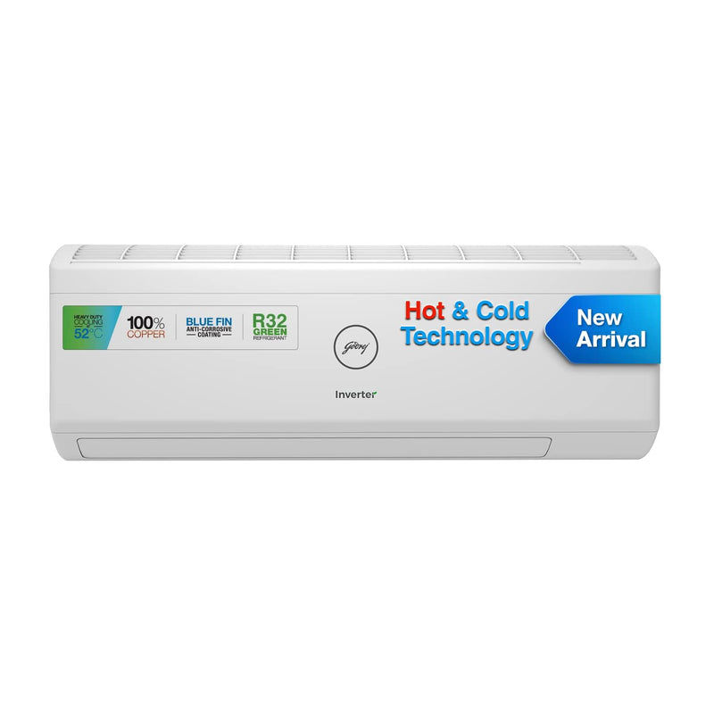 Godrej 1.5 Ton 3 Star Hot & Cold Split Inverter AC – All Weather (-7° to +52°), 100% Copper (18ITC3, 2025 Model)