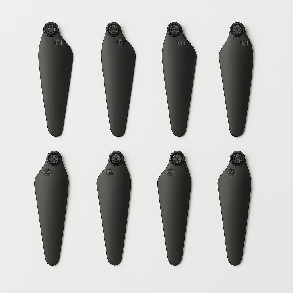 Spectra Drone Original Propeller Set – Pack of 8 Replacement Blades for Drones, Durable & Lightweight, Color: Black