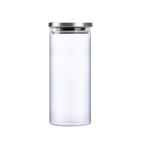 Cello Steelox Borosilicate Storage Jar, Air Tight, Clear, 1000 ml