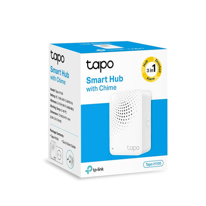 TP-Link Tapo H100 IoT Smart Hub with Chime | Smart Alarm and Doorbell | Smart Actions with Sensors, Switches & Buttons | Connect with up to 64 smart devices, Compatible with Alexa, Google Assistant, WiFi