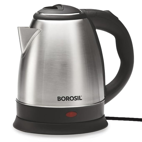 Borosil Electric Kettle 1.5L | Boil Water in 2 Mins | Stainless Steel & Auto-Cutoff | 2-Year Warranty
