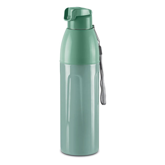 MILTON Kool Convex 900 Insulated Inner Pet Water Bottle, 700 ml, Light Green | Easy to Carry | Leak Proof | School | Office | Gym | Hiking | Treking | Travel Bottle