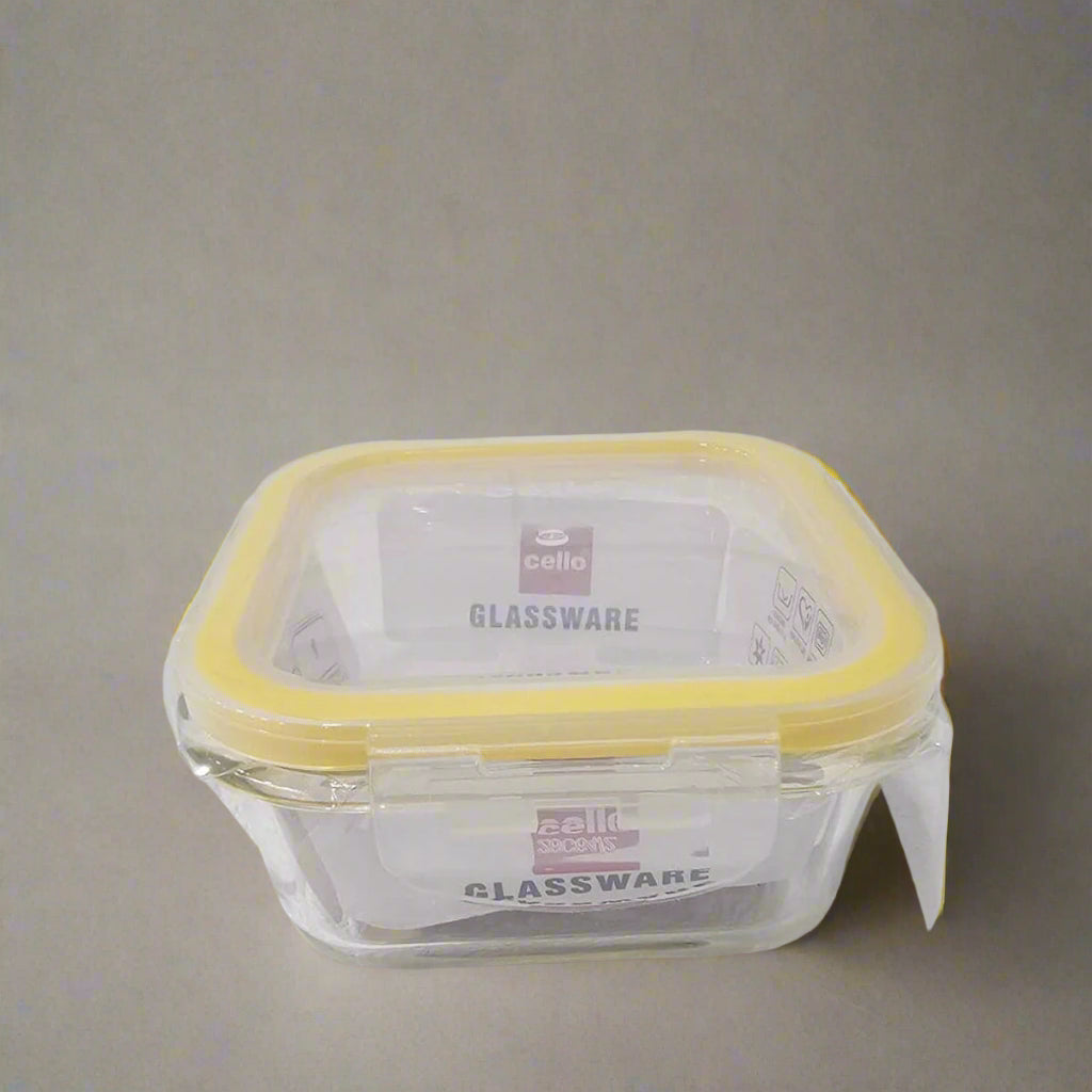 Cello Fit & Fresh Clip-O Square Glass Storage Container - 320ml to 800ml