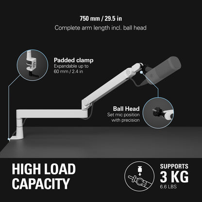 Elgato Wave Mic Arm Pro White Edition