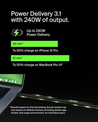 Belkin USB4 240W Cable 20Gbps 1.2M – Thunderbolt Compatible