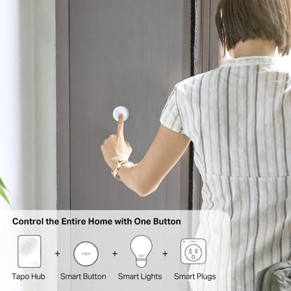 TP-Link Tapo S200B Smart Button, Works with Tapo devices | Smart Home Control | Flexible Placement | Battery Powered | Tapo Hub required