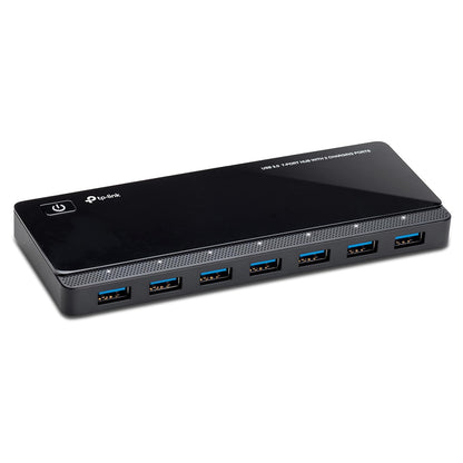TP-Link UH720 USB Hub, 7-Port Docking Station with Extra 2X 2.4A Ultra Fast Charging Ports, 10x Data Transfer Speed up to 5Gbps, 1m USB3.0 Cable, Compatible with Windows, Mac OS X and Linux Systems
