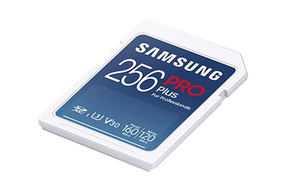 Samsung PRO Plus 256GB, SDXC, UHS-I, U3, Upto 160&120MB/s Reads & Writes, FHD & 4K UHD, Memory Card(MB-SD256K)